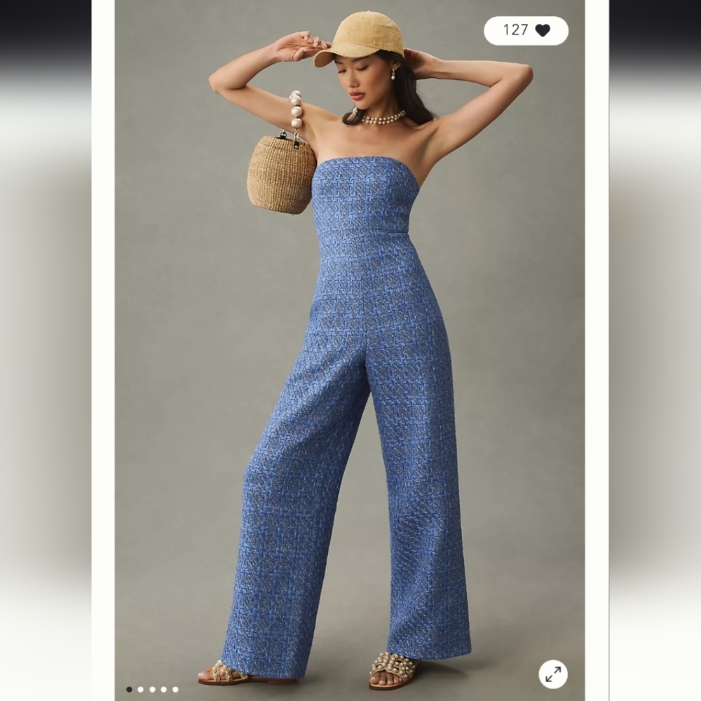 Anthropologie Mare Mare Jumpsuit Small Tweed